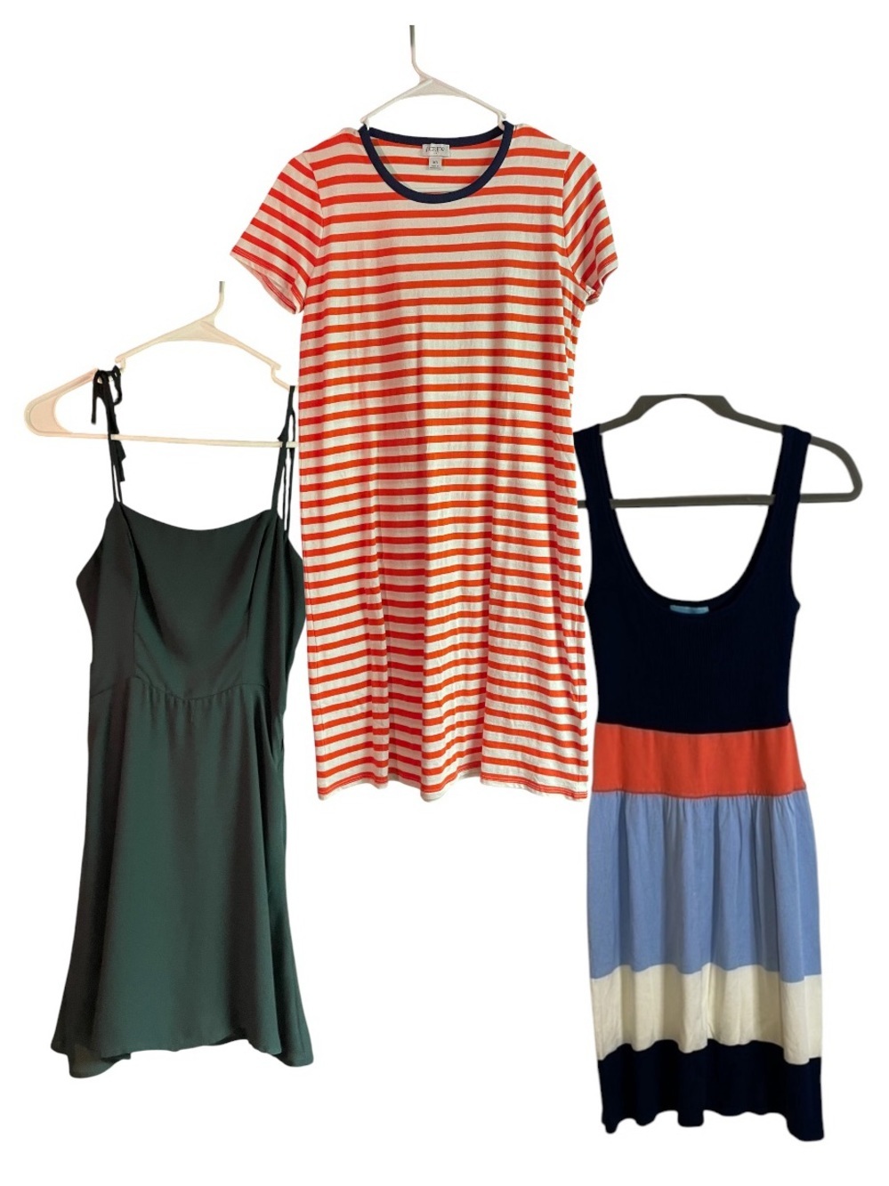 J. Crew Stacia Lola & Grace XS Dress Bundle Green Coastal XS Babydoll Feminine